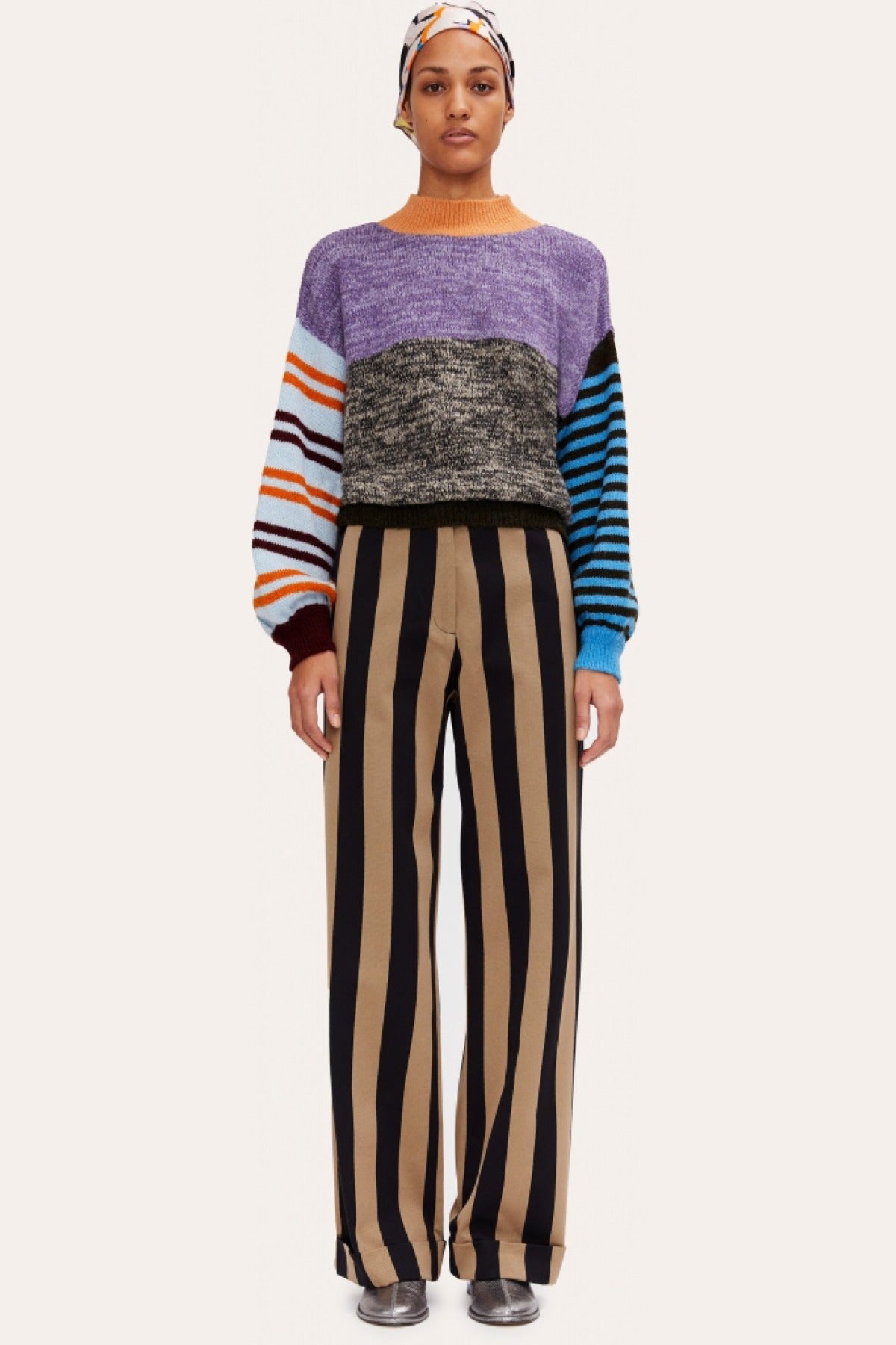 Stine Goya Adonis Sweater in Gingham Check FW21