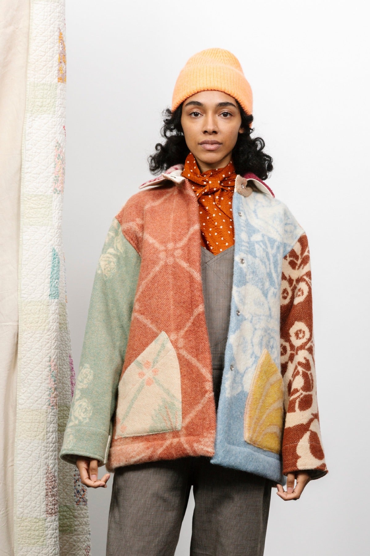 Ardmore Blanket Coat by Carleen in Vintage Textiles