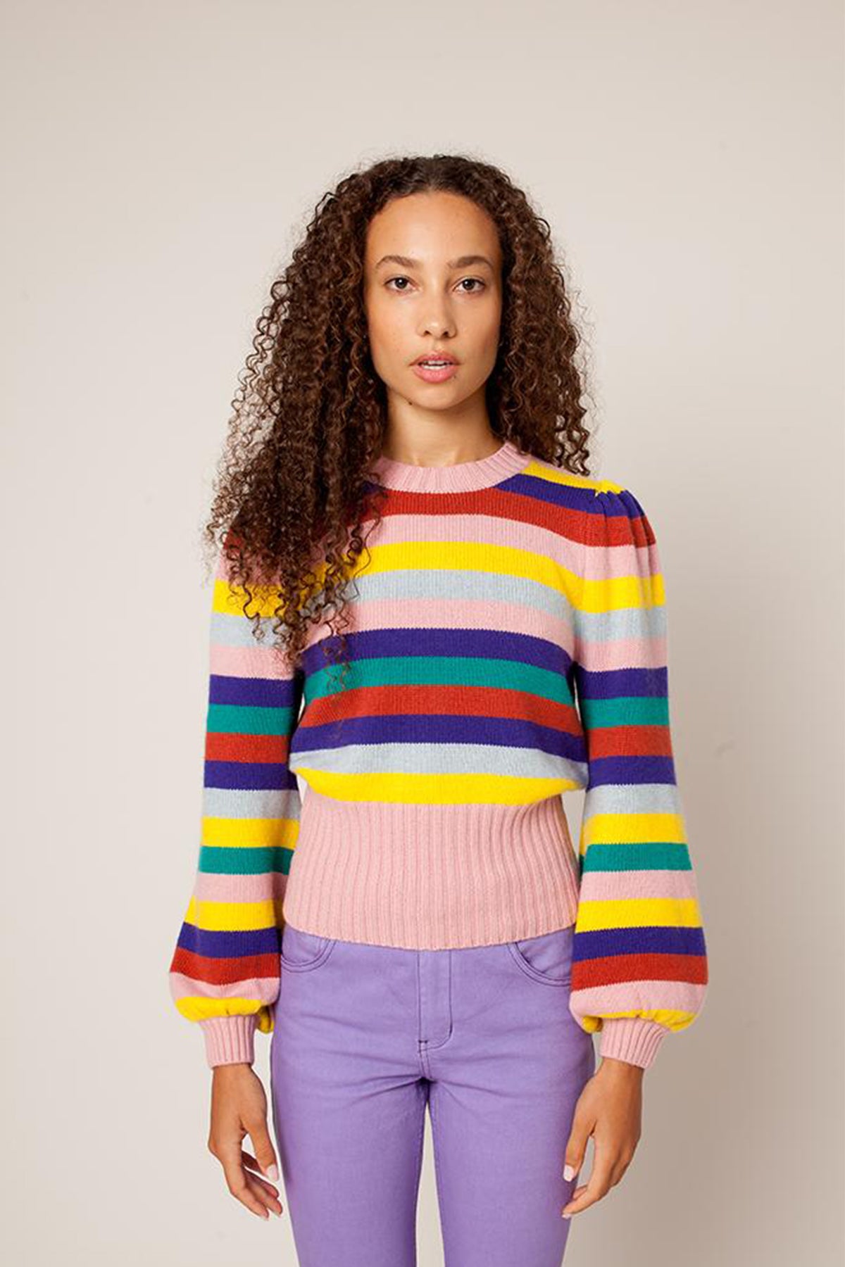 Rachel Antonoff Bridget Puff Sleeve Top