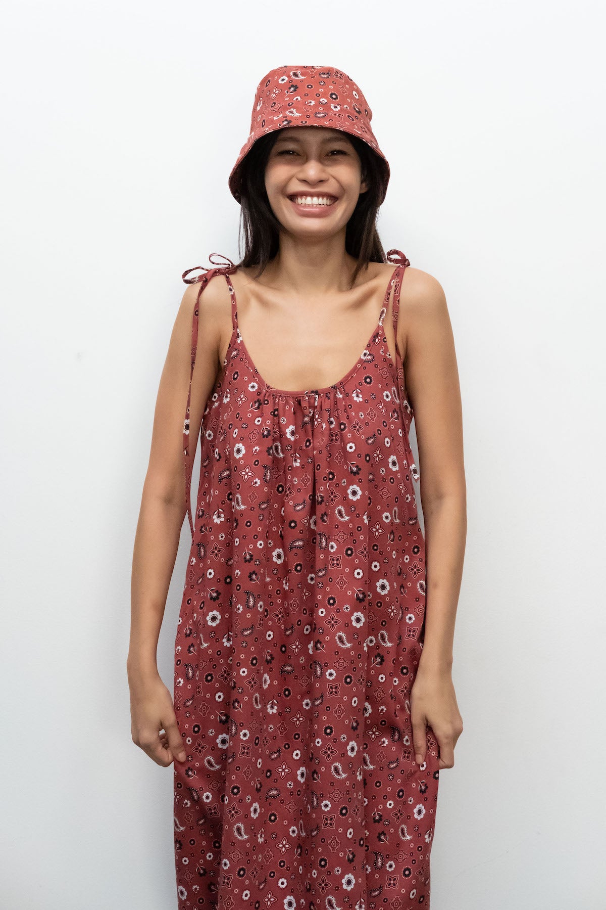 Kurt Lyle x Toit Volant Boe Hat in Rust Bandana