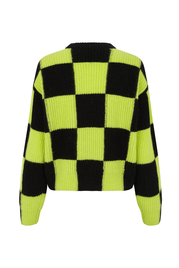 Stine Goya Harry Cardigan in Black Checks