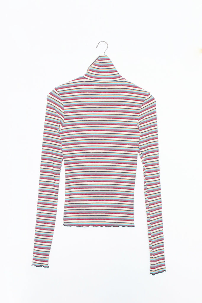 KLXTV Kera Top in soft multi. Back of shirt.