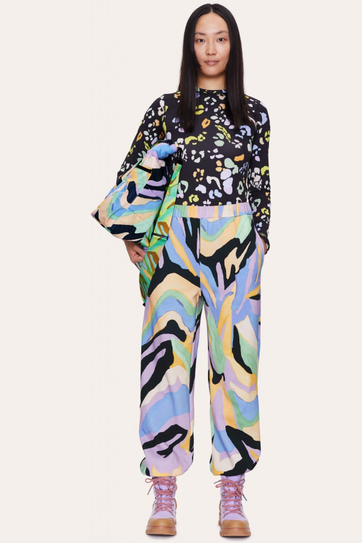 Juno Top in Black Leopard by Stine Goya