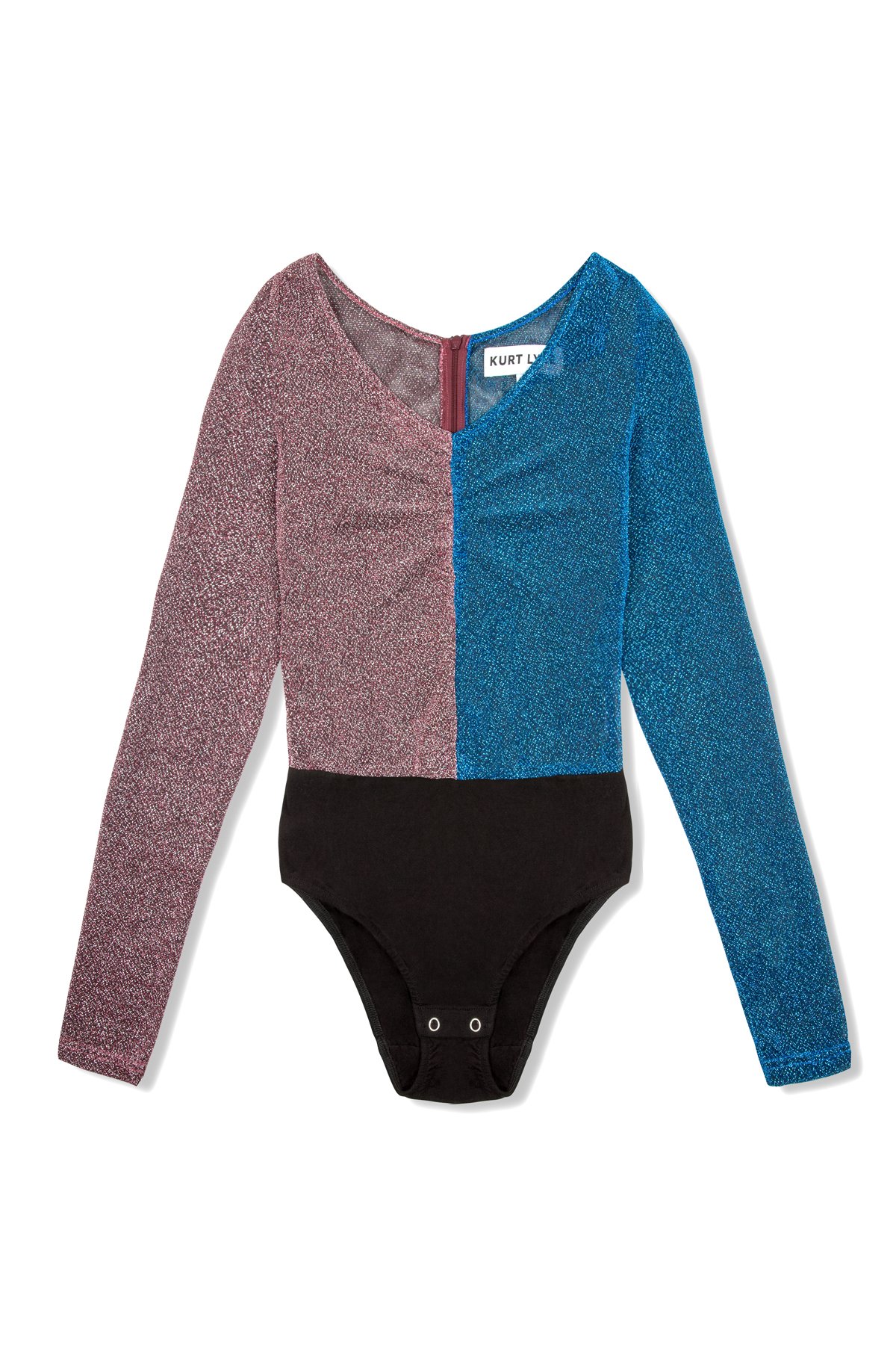 Queenie Bodysuit in Purple + Blue