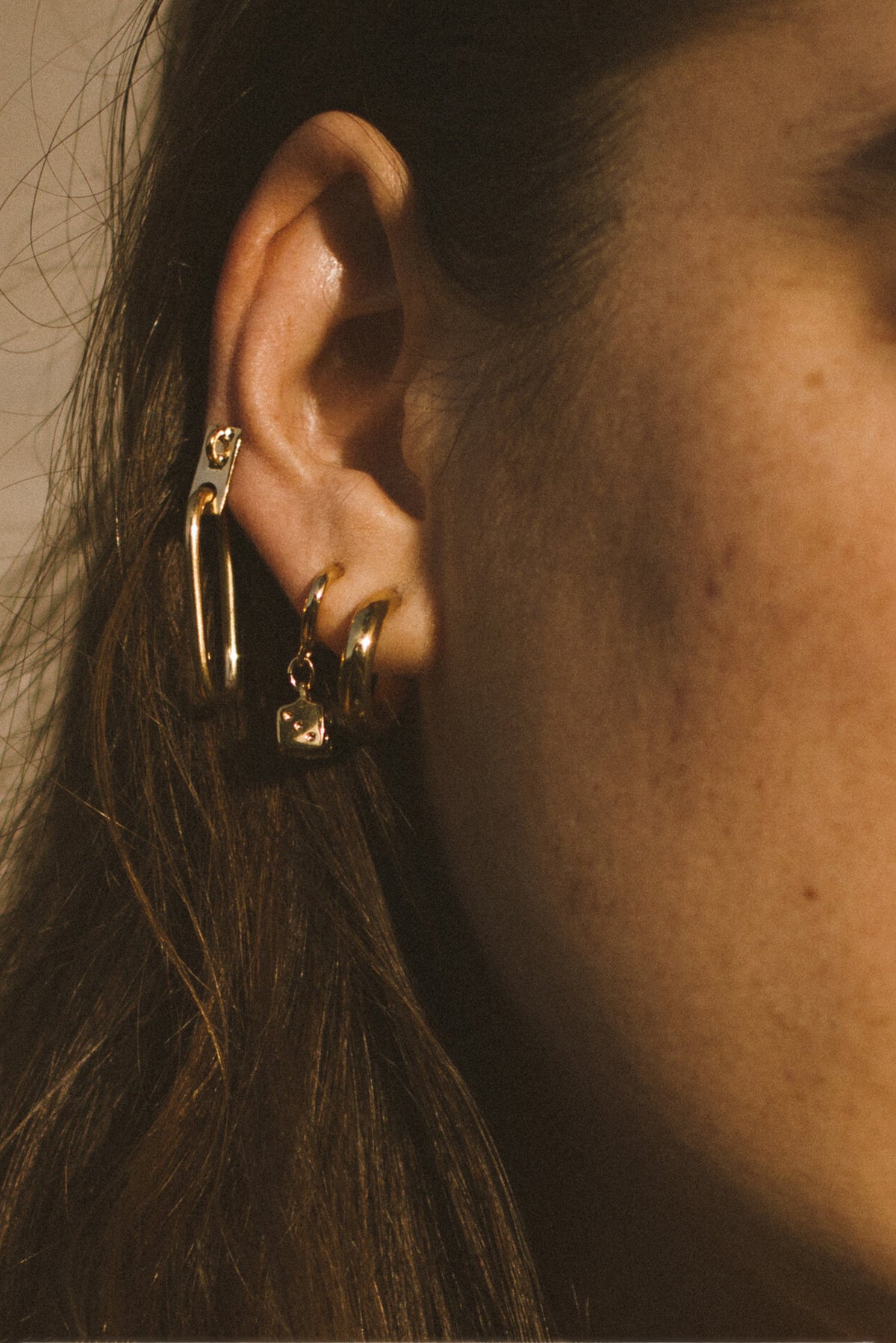 MEREWIF LITTLE LUCK HOOPS