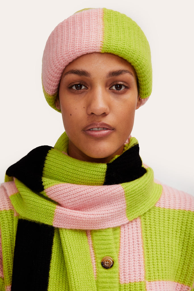 Stine Goya Orphea Scarf in Checks