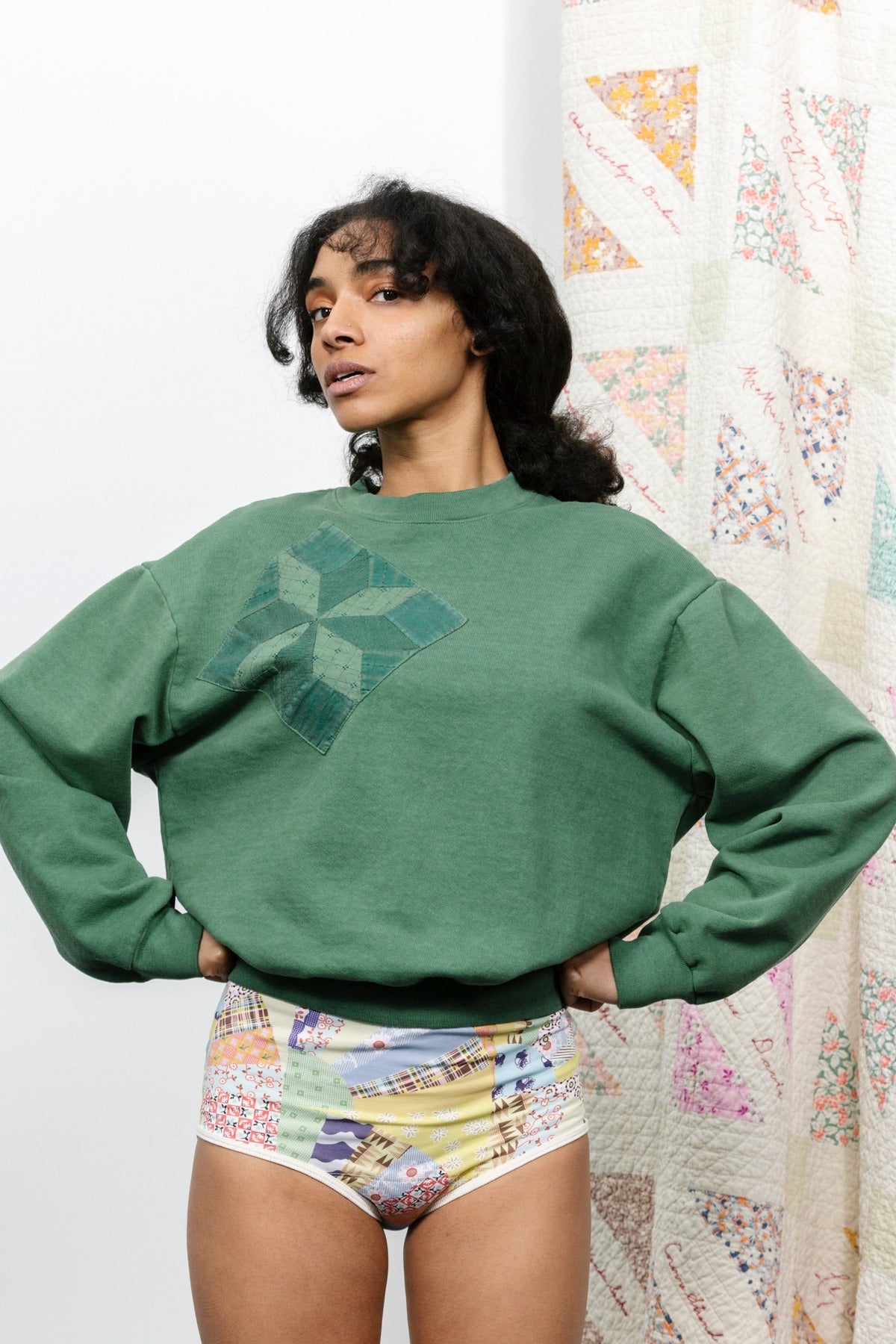 Housepant by Carleen in Fan Cheater Print