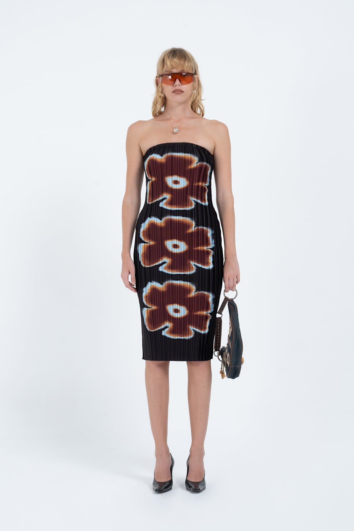 ARTHUR Box Pleat Tube Dress